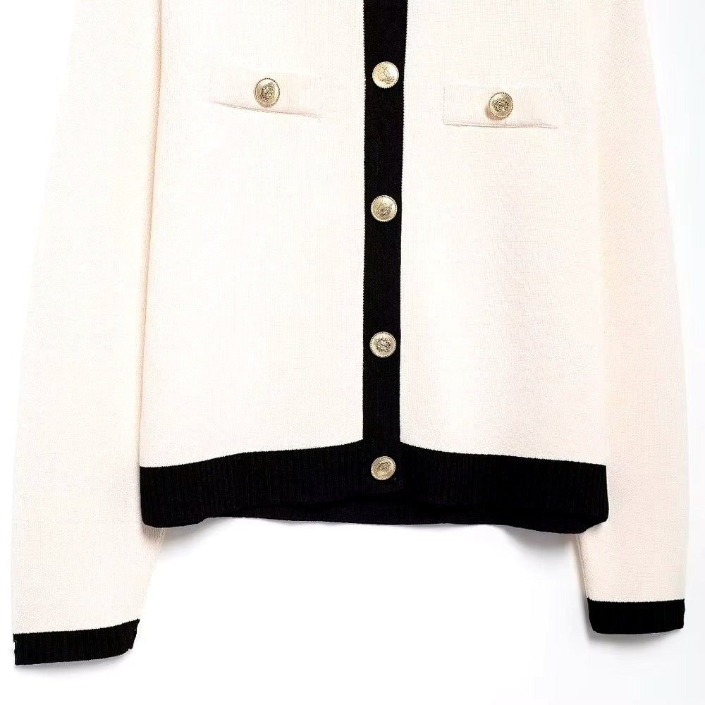 Round neck cardigan • Women