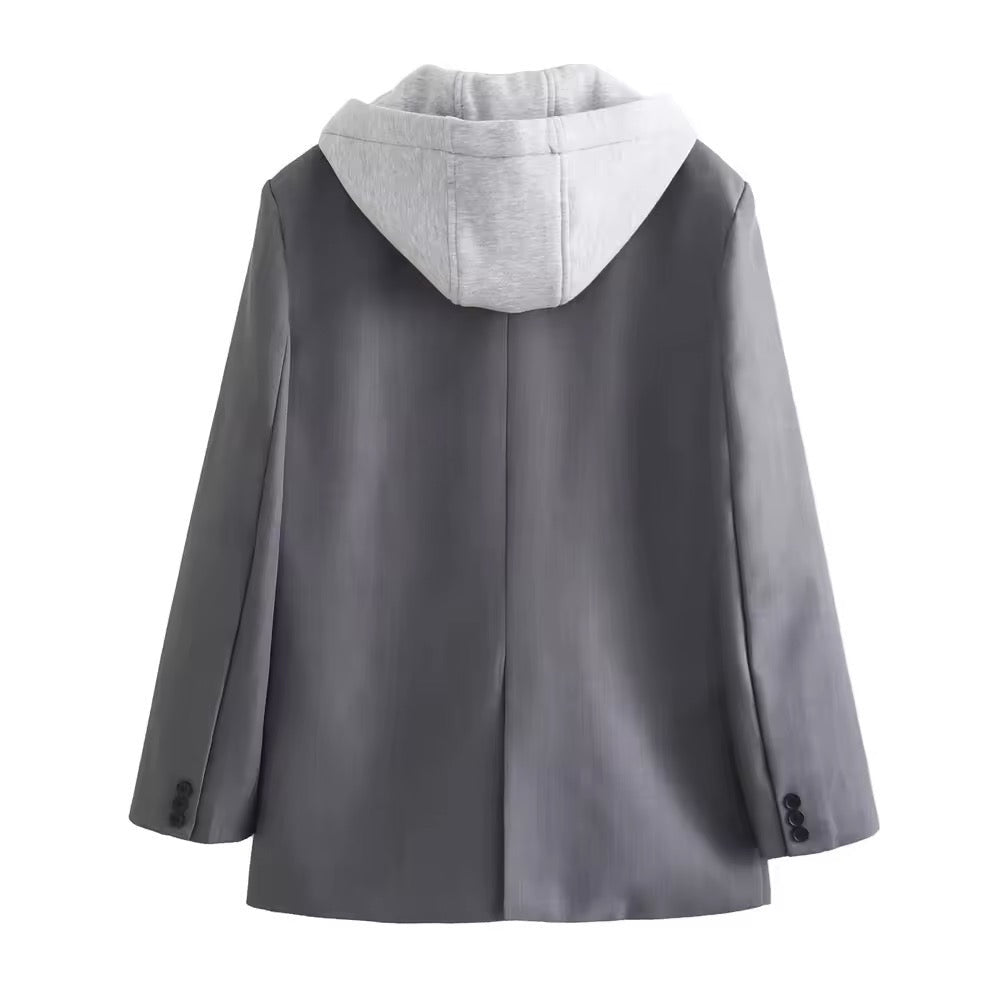 BLAZER AVEC DOUBLURE EFFET SWEAT