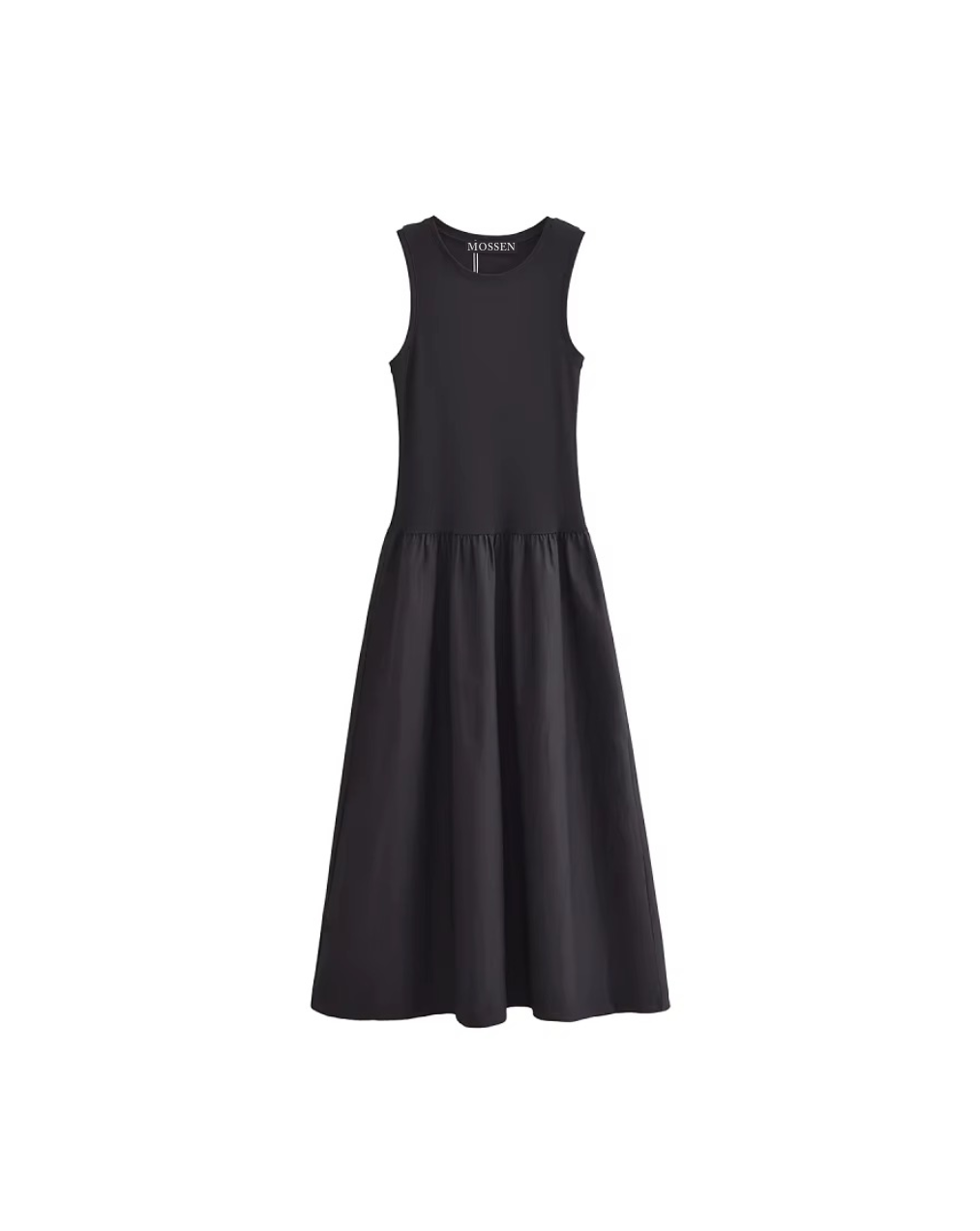 ROBE SANS MANCHES EN COTON STRUCTURÉ
