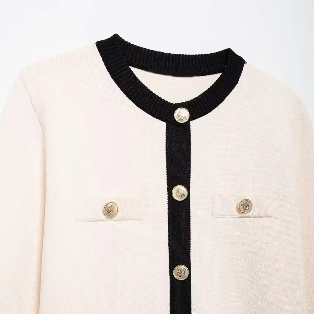 Round neck cardigan • Women