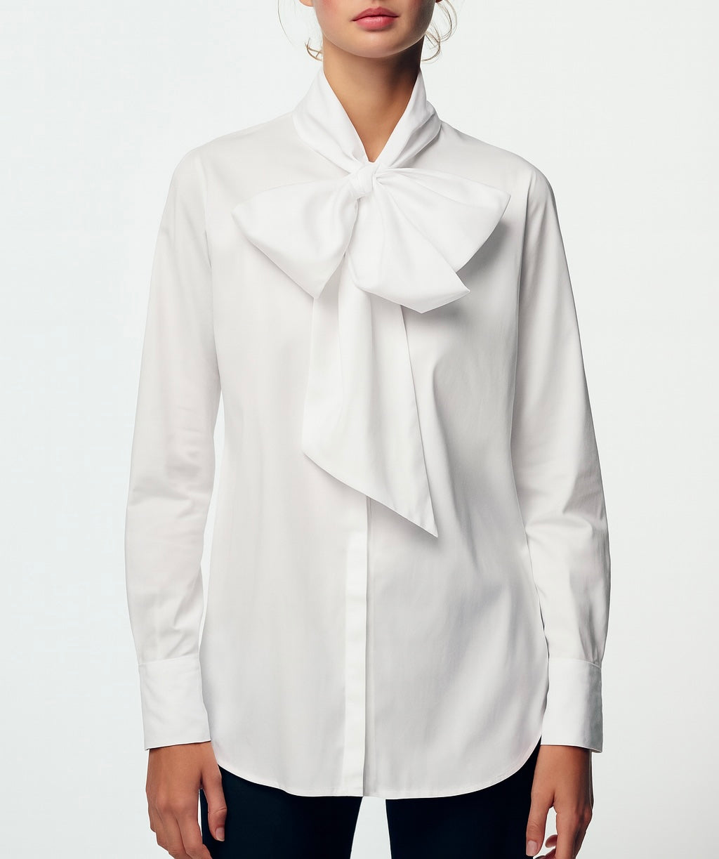 Camicia con fiocco • Donna