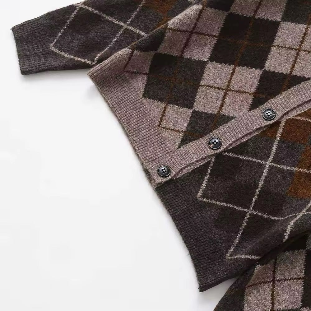 CARDIGAN IN MAGLIA CON EFFETTO AFFUSOLATO