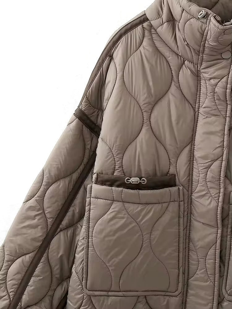 VESTE MATELASSÉE À CORDONS AJUSTABLES