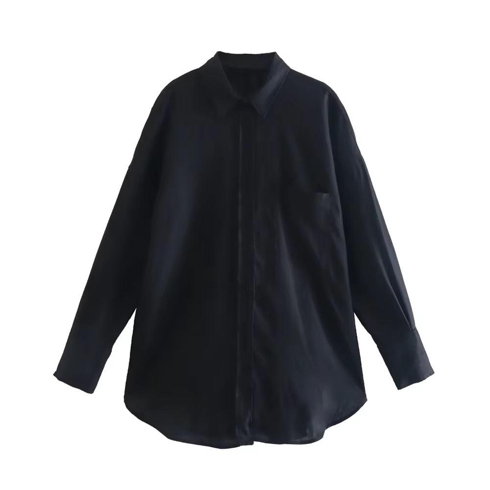 CHEMISE EFFET LIN