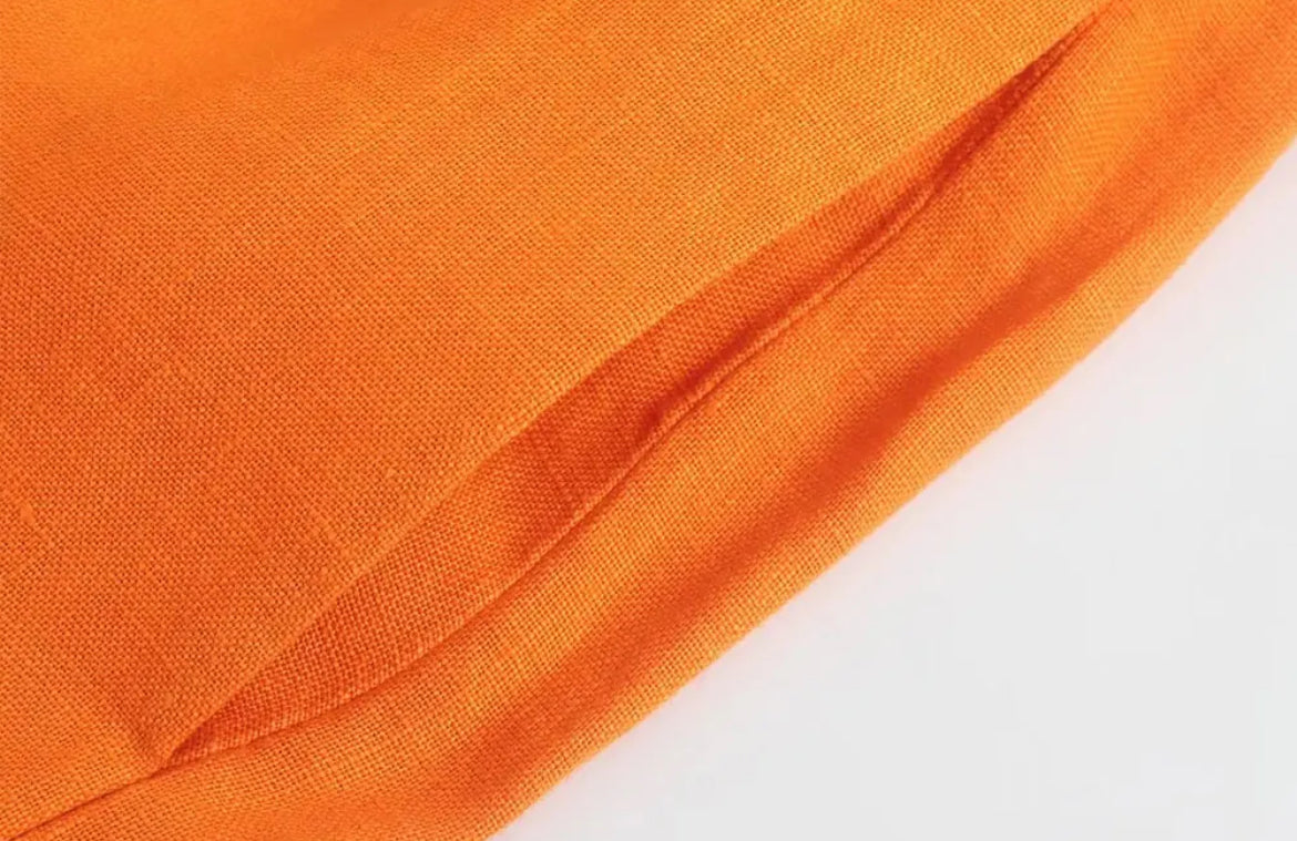Linen and cotton pants • Women