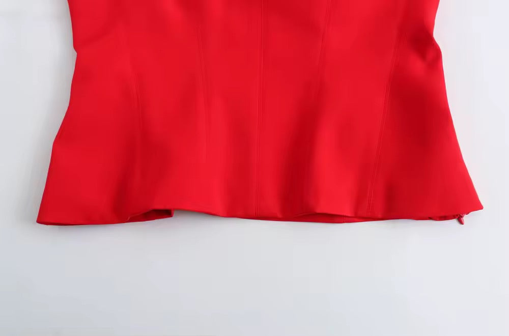 TOP HALTER STRUCTURÉ