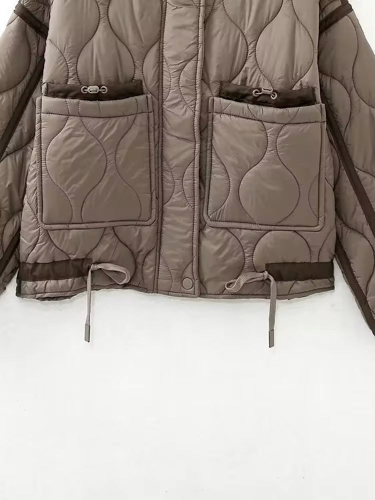 VESTE MATELASSÉE À CORDONS AJUSTABLES