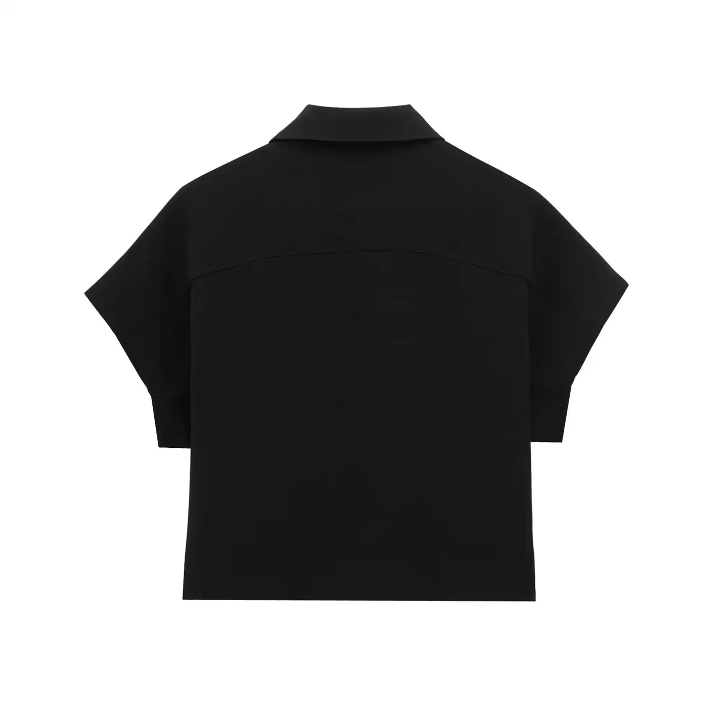 VESTE COURTE À COL REVERS