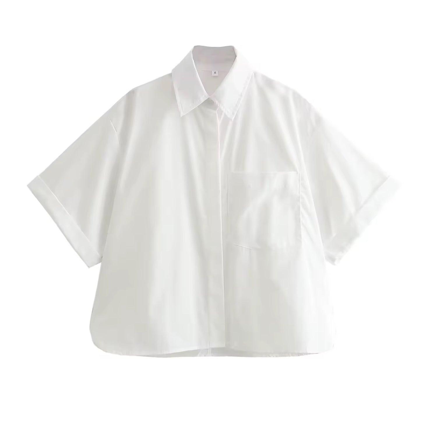 CHEMISE STRUCTURÉE MANCHES COURTES