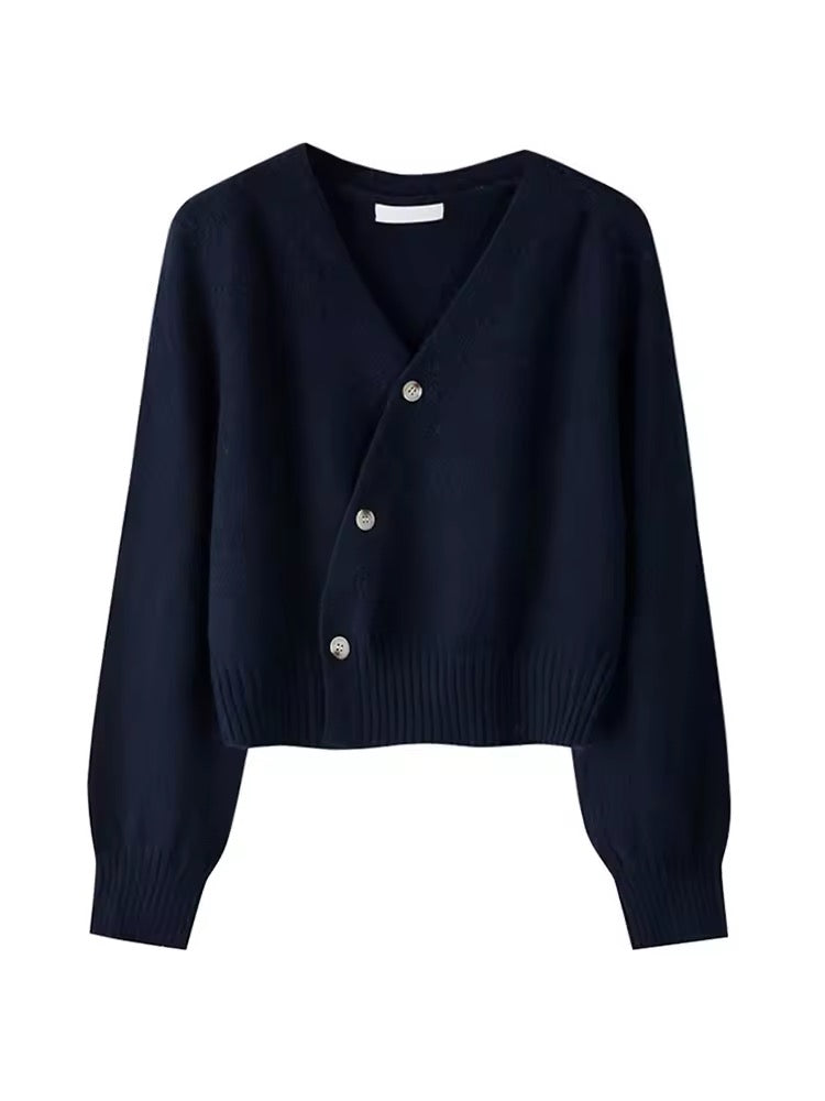 GILET IN MAGLIA CON SCOLLO A V