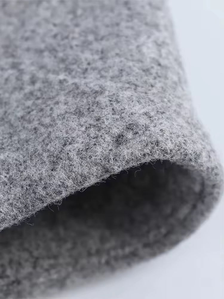 MANTEAU OVERSIZE À COL DRAPÉ