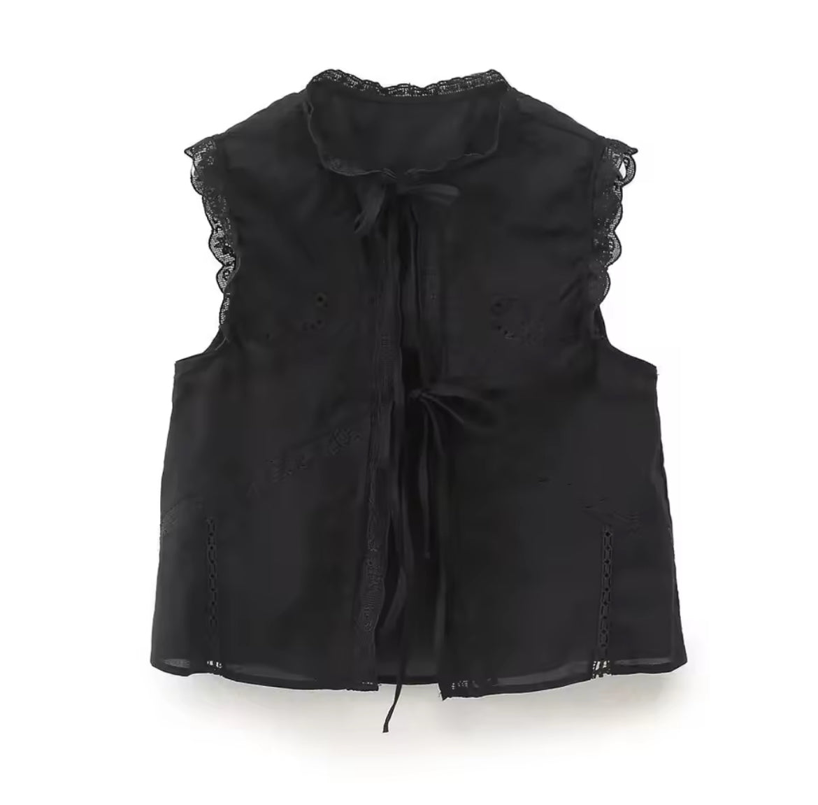 GILET EN BRODERIE ANGLAISE