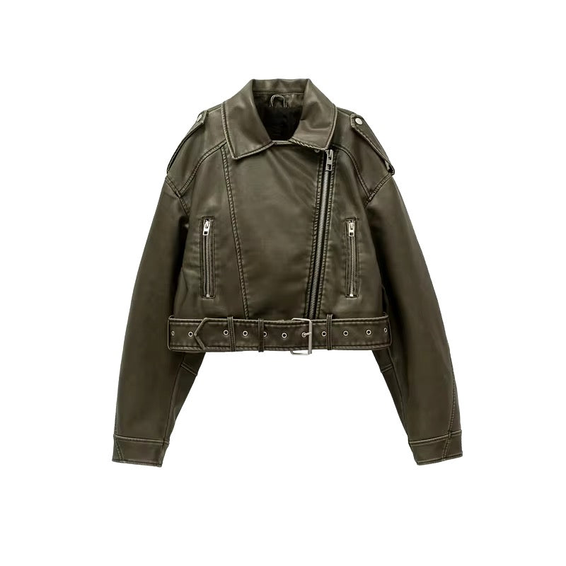 Faux leather jacket • Women