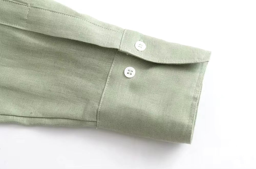 CHEMISE EFFET LIN