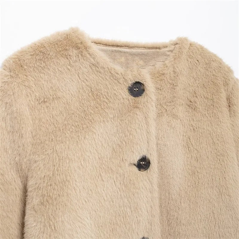 Fur effect jacket • Women