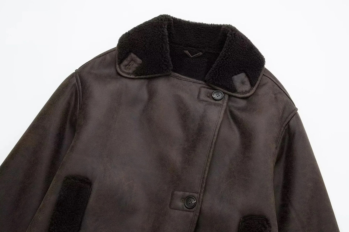 VESTE VINTAGE EN CUIR PU