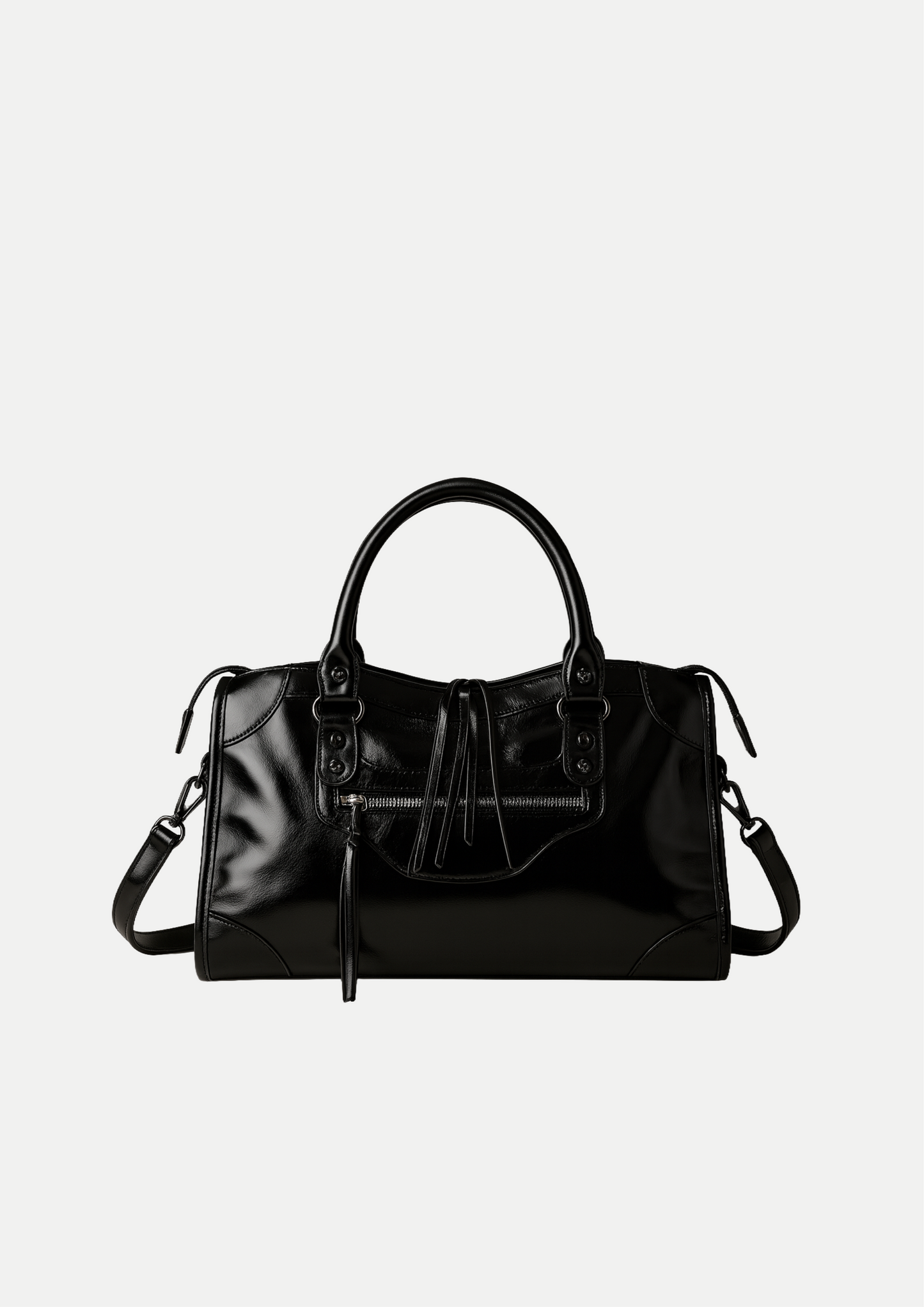 Borsa leopardata in pelle Pu