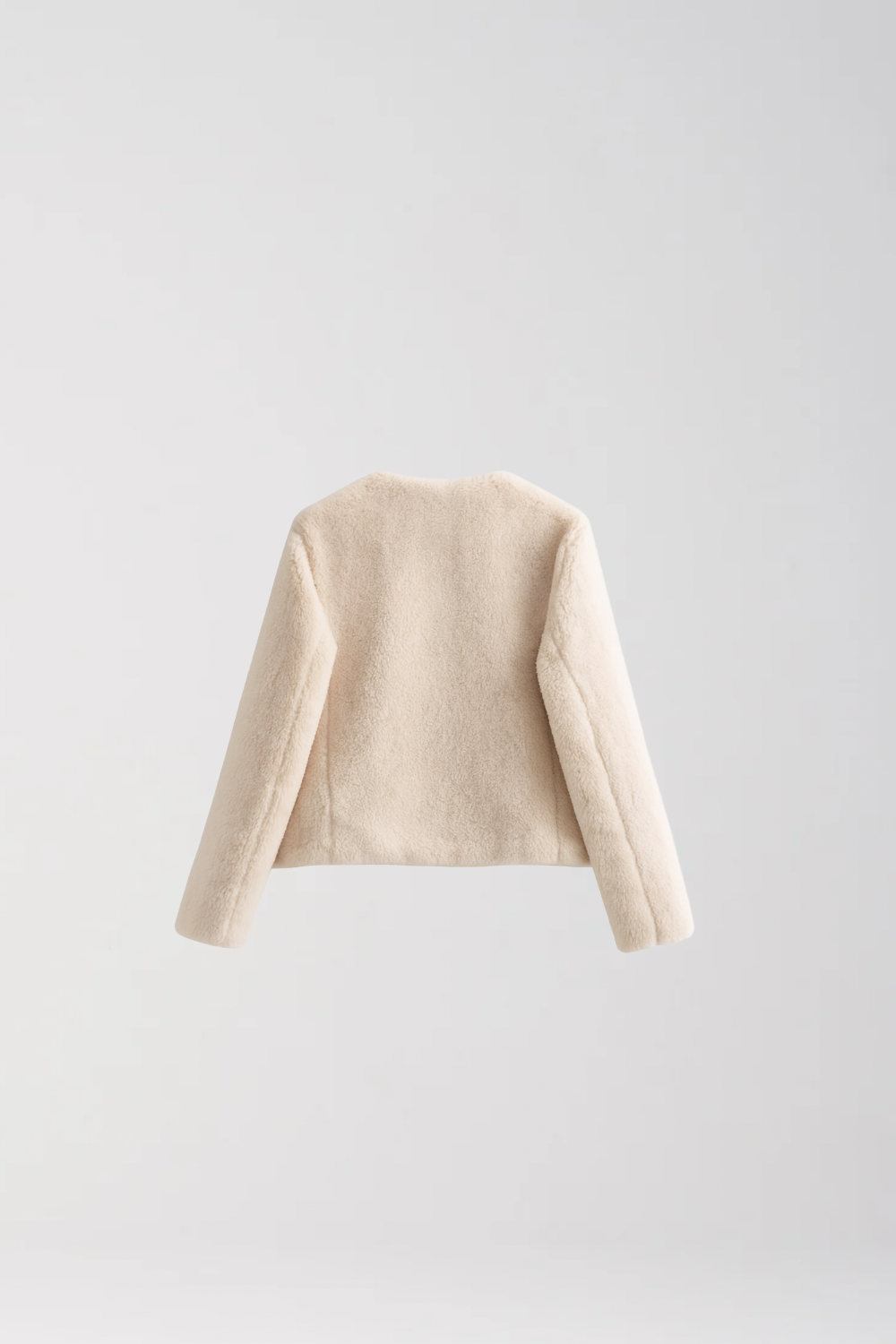 VESTE EN BOUCLETTE AVEC FERMETURES CLIP MÉTAL
