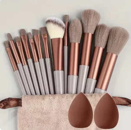 Set of 13 Professional Makeup Brushes