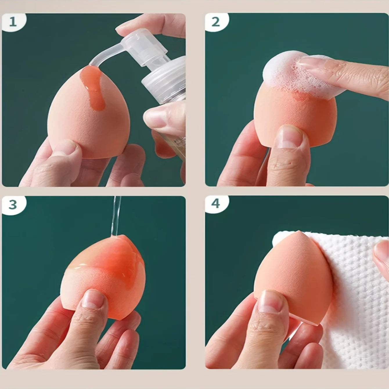 Set di 12 spugnette per il trucco – Carnagione senza difetti
