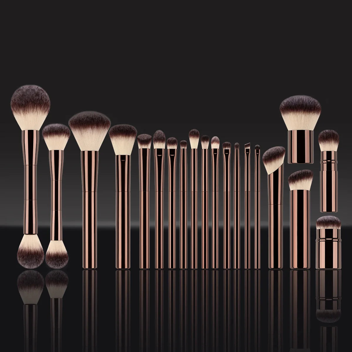 Set di pennelli per trucco versatile