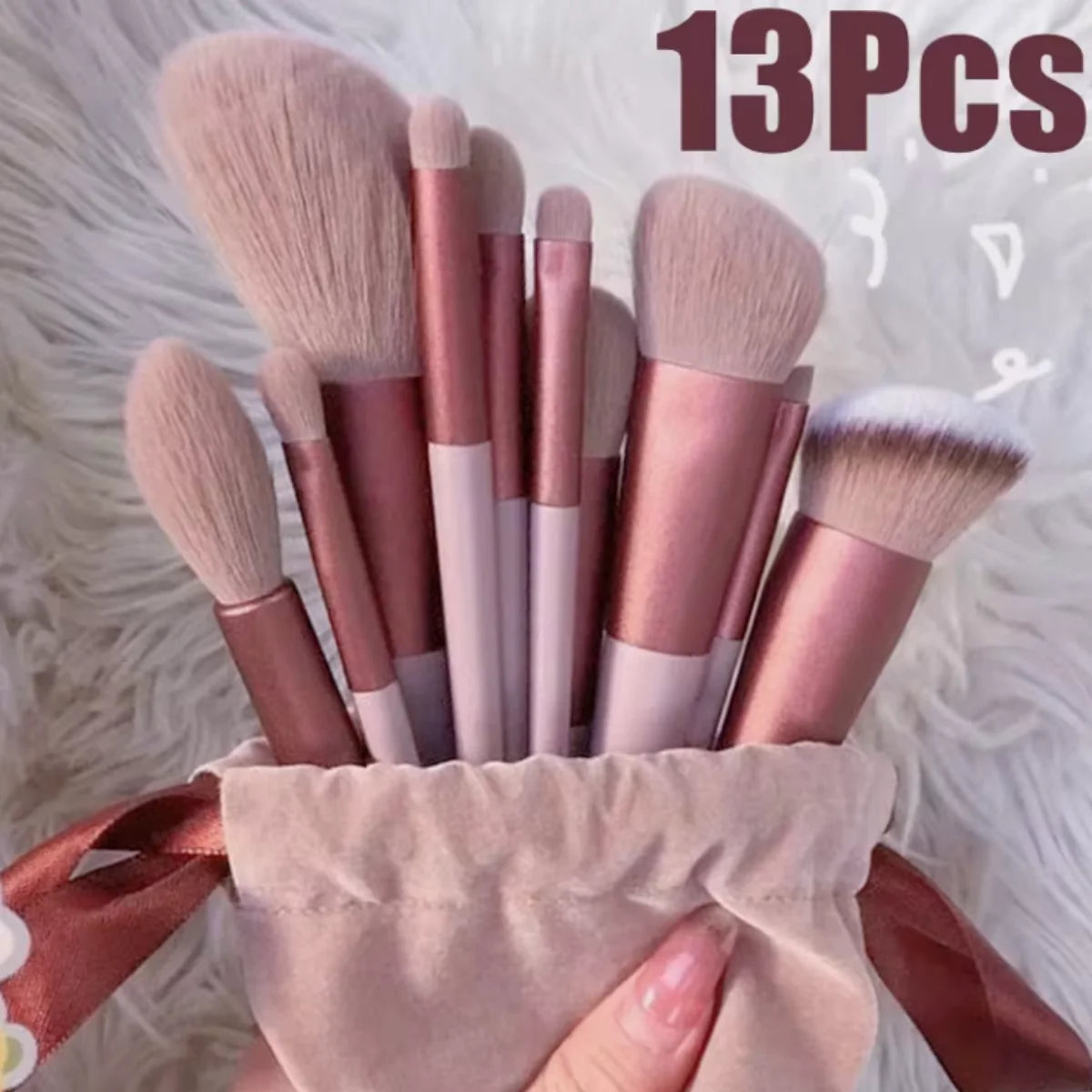 Set of 13 Professional Makeup Brushes