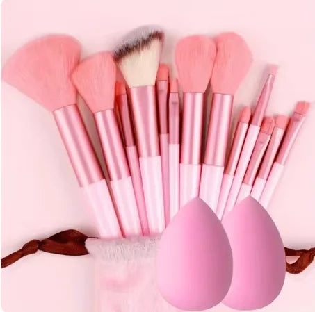 Set of 13 Professional Makeup Brushes