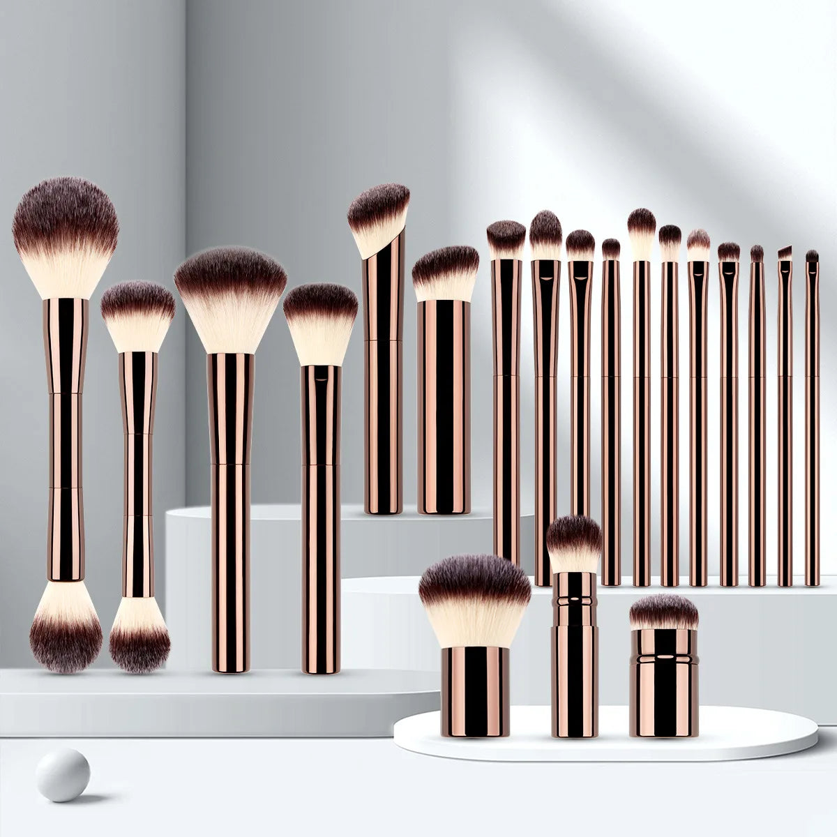 Set di pennelli per trucco versatile