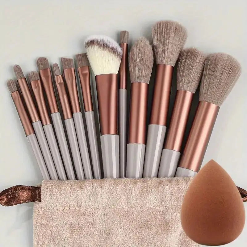 Set of 13 Professional Makeup Brushes