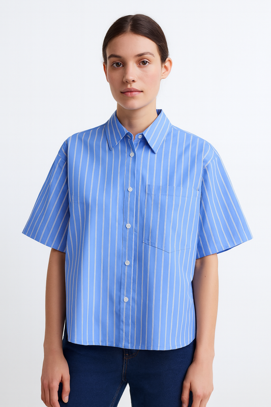 CHEMISE STRUCTURÉE MANCHES COURTES