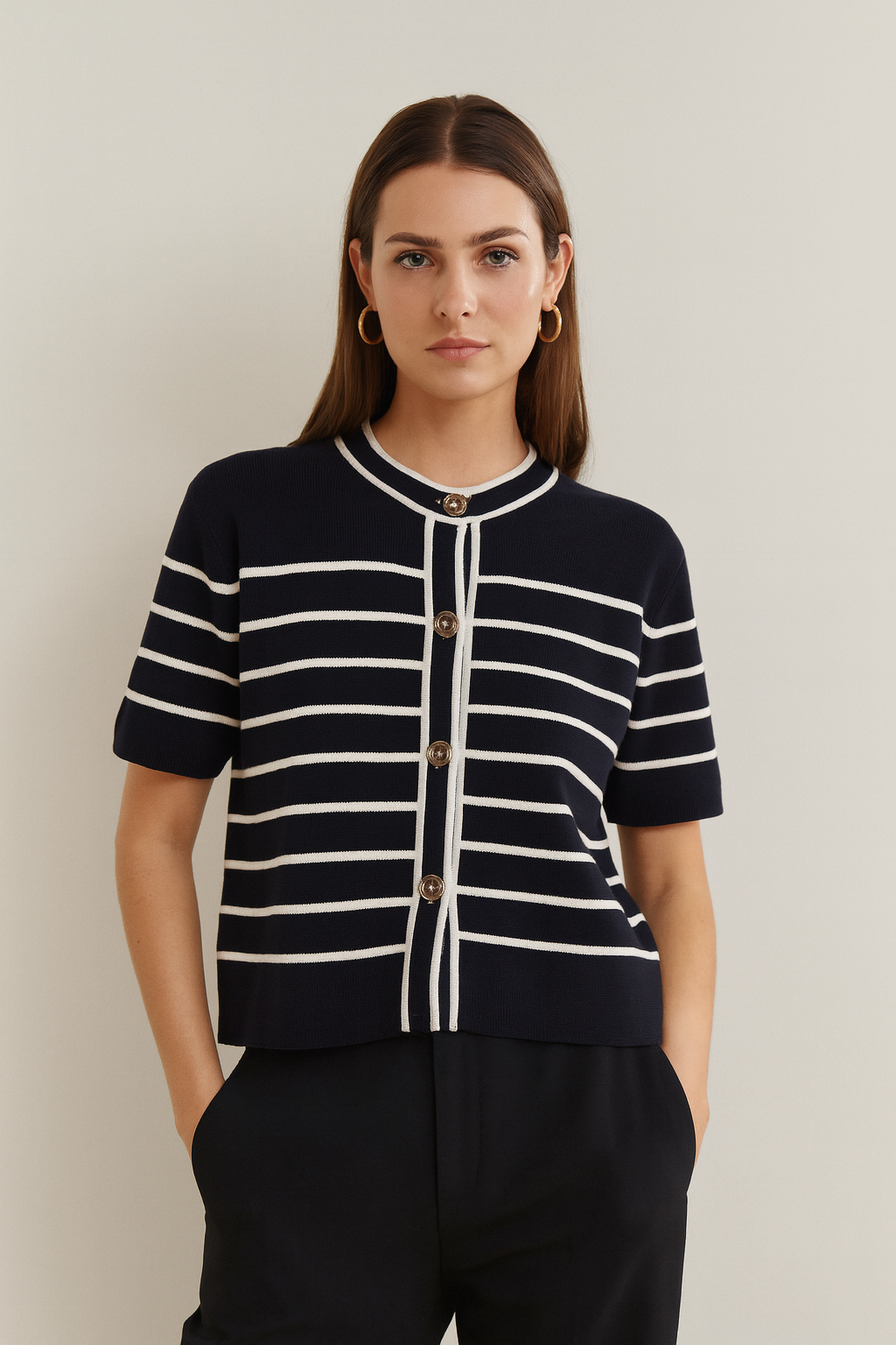 Short sleeve cardigan • Women
