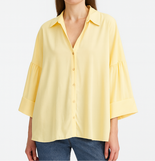 CHEMISE AMPLE À MANCHES COURTES