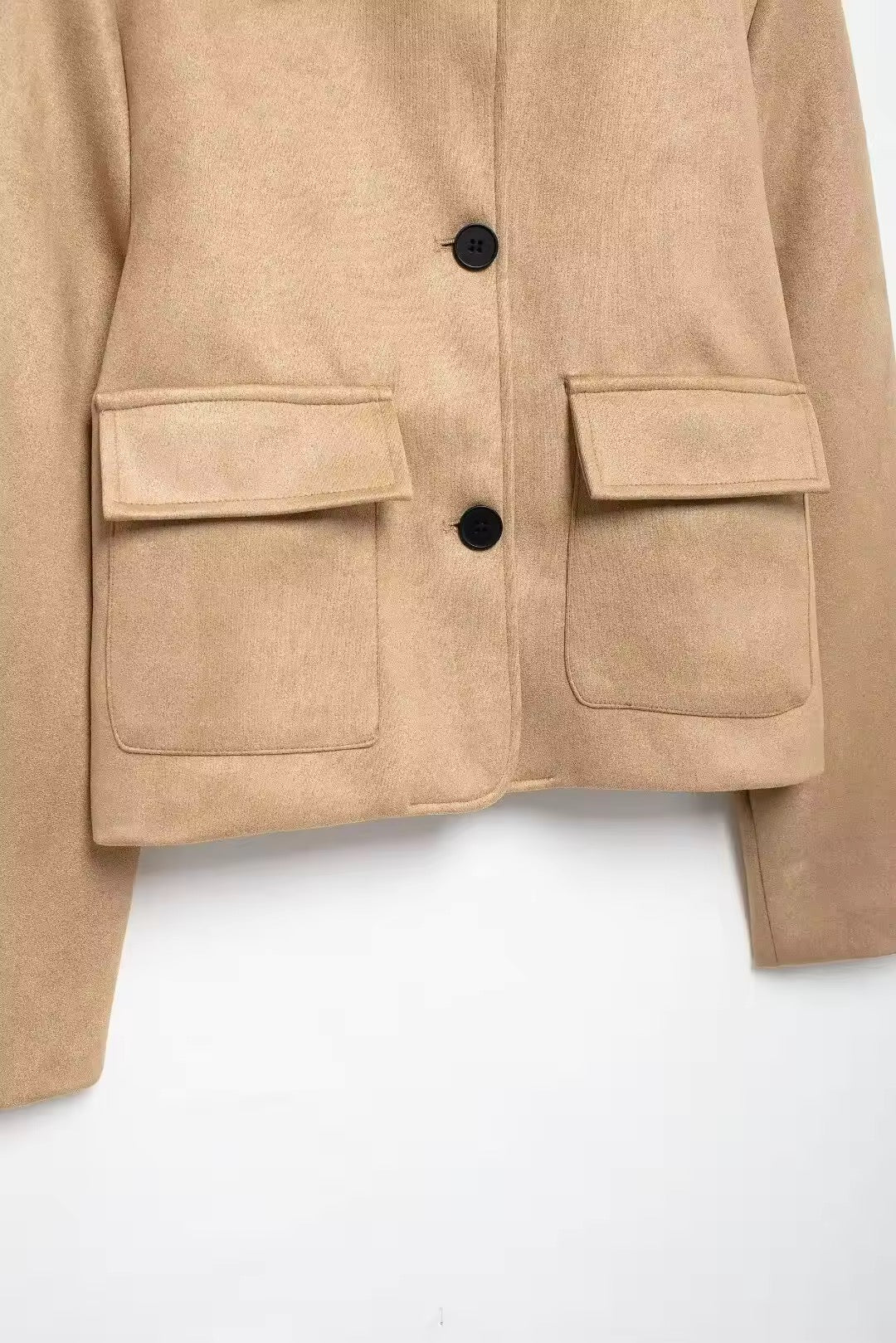VESTE MOUSSELINE À POCHES CARRÉES