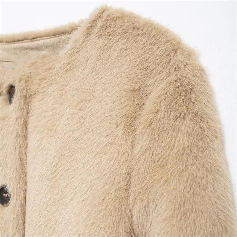 Fur effect jacket • Women