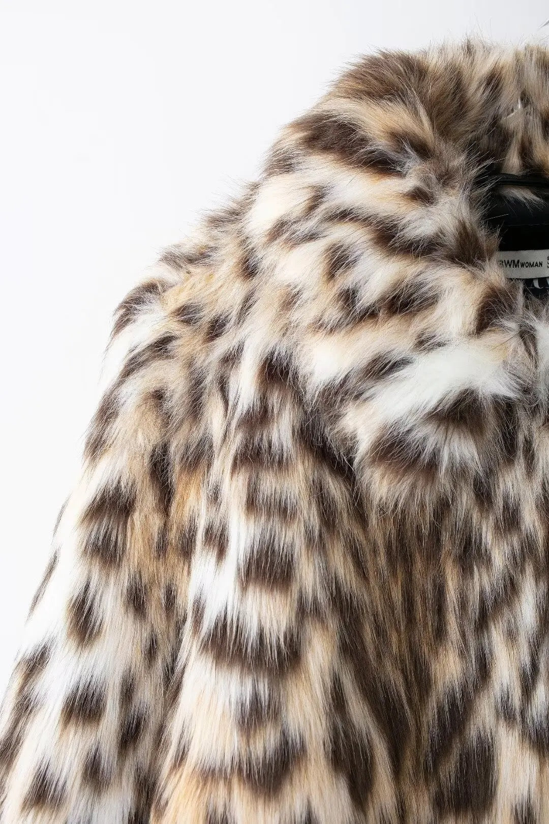 Fur-effect down jacket • Women