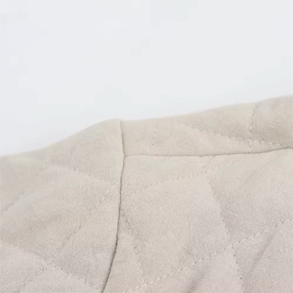 GIACCA IMBOTTITA EFFETTO LINO