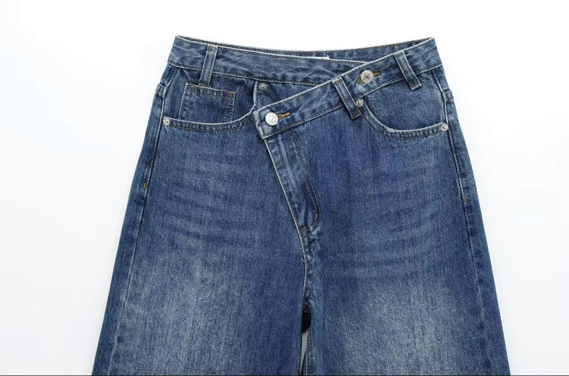 PANTALONI CON CINTURA INCROCIATA