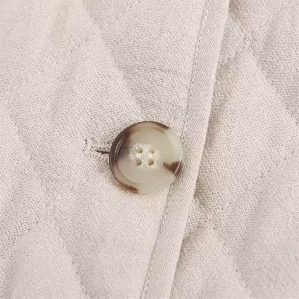 GIACCA IMBOTTITA EFFETTO LINO