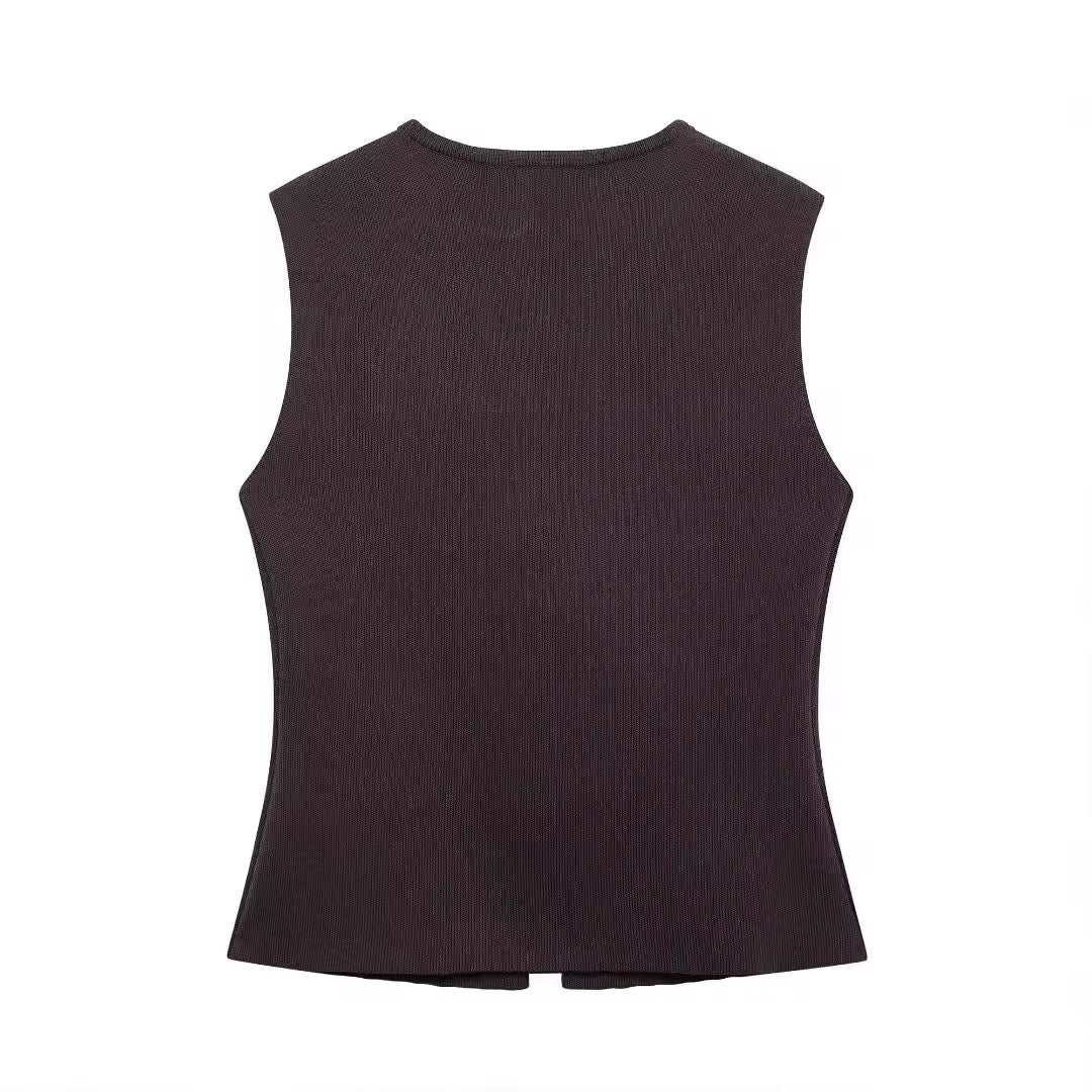 ENSEMBLE JUPE PLISSÉ ET GILET