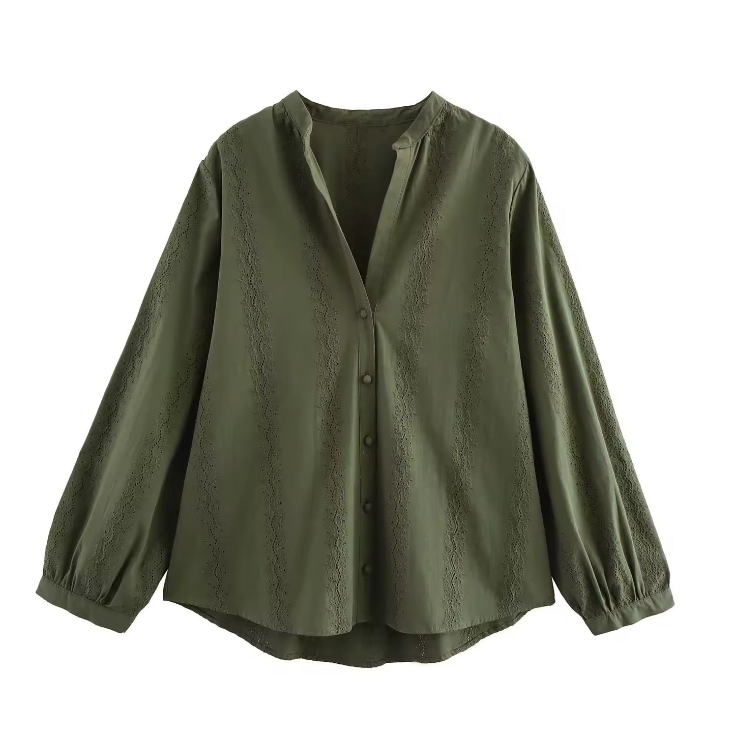 CHEMISE TEXTURÉE COL V