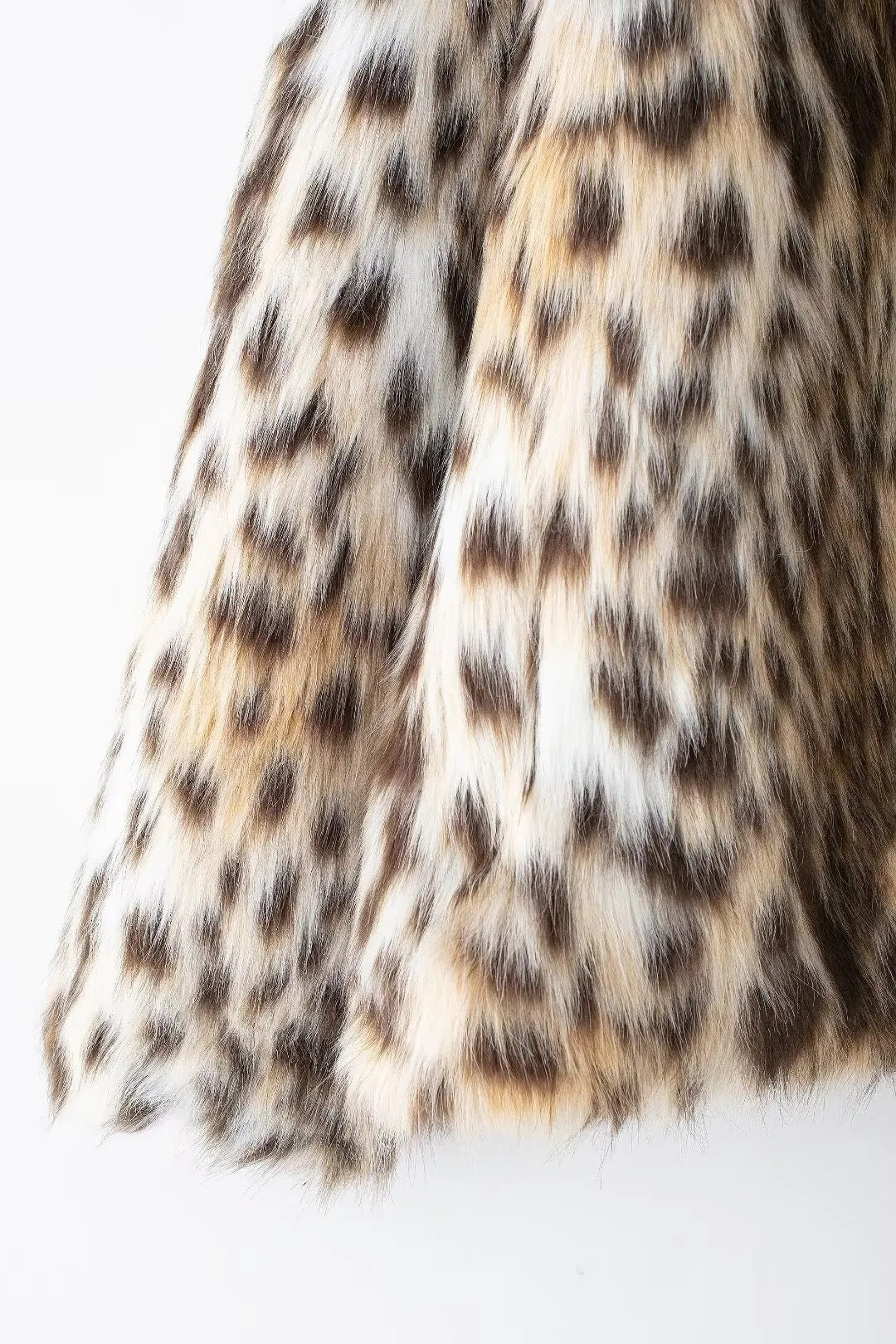 Fur-effect down jacket • Women