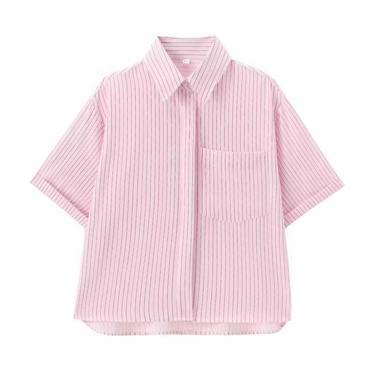 CHEMISE STRUCTURÉE MANCHES COURTES