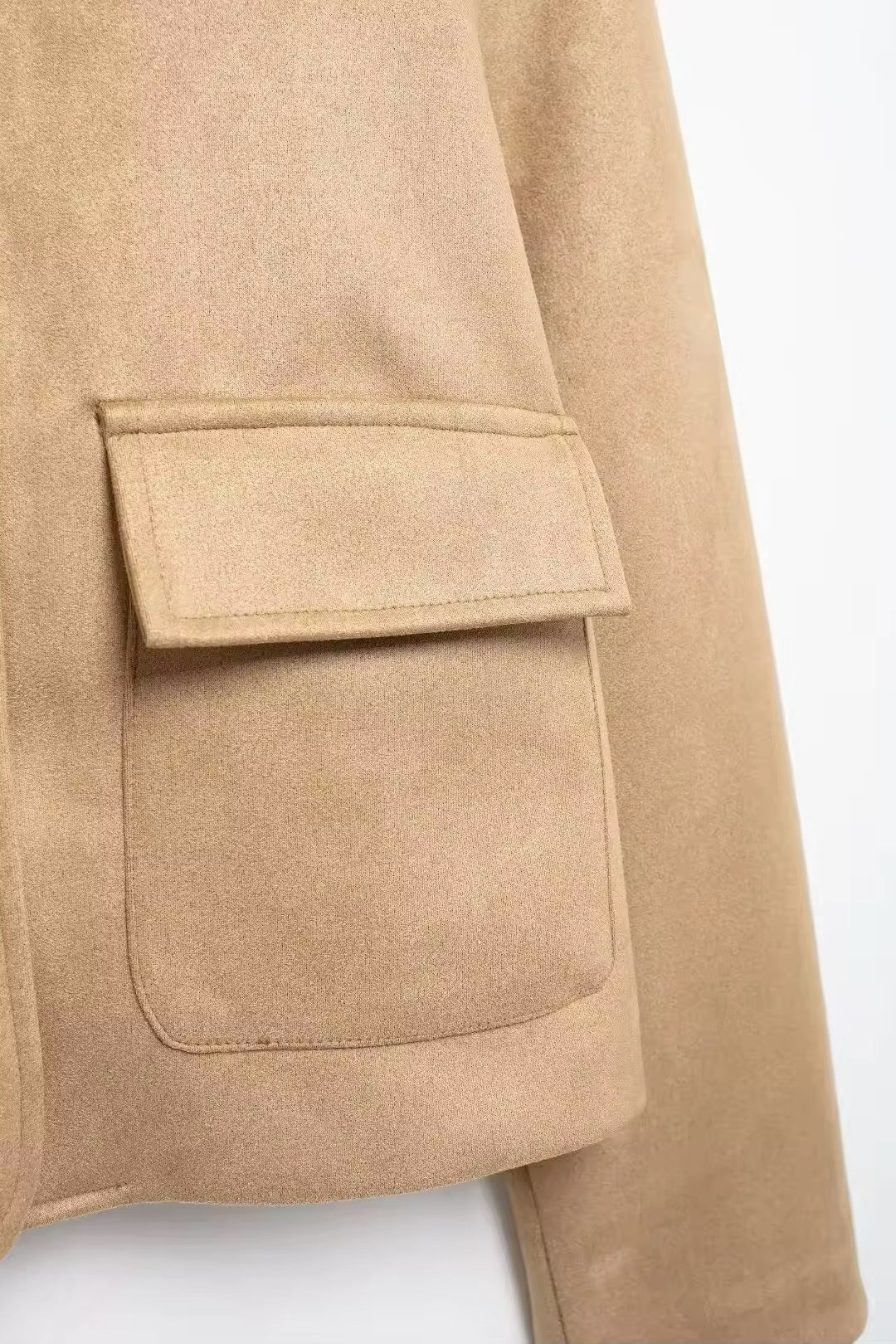 VESTE MOUSSELINE À POCHES CARRÉES