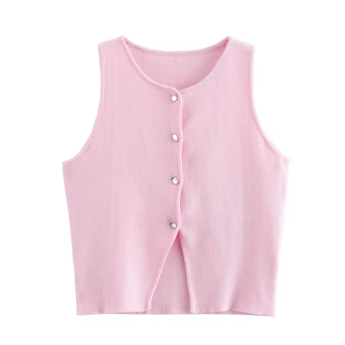 GILET IN MAGLIA CON BOTTONI