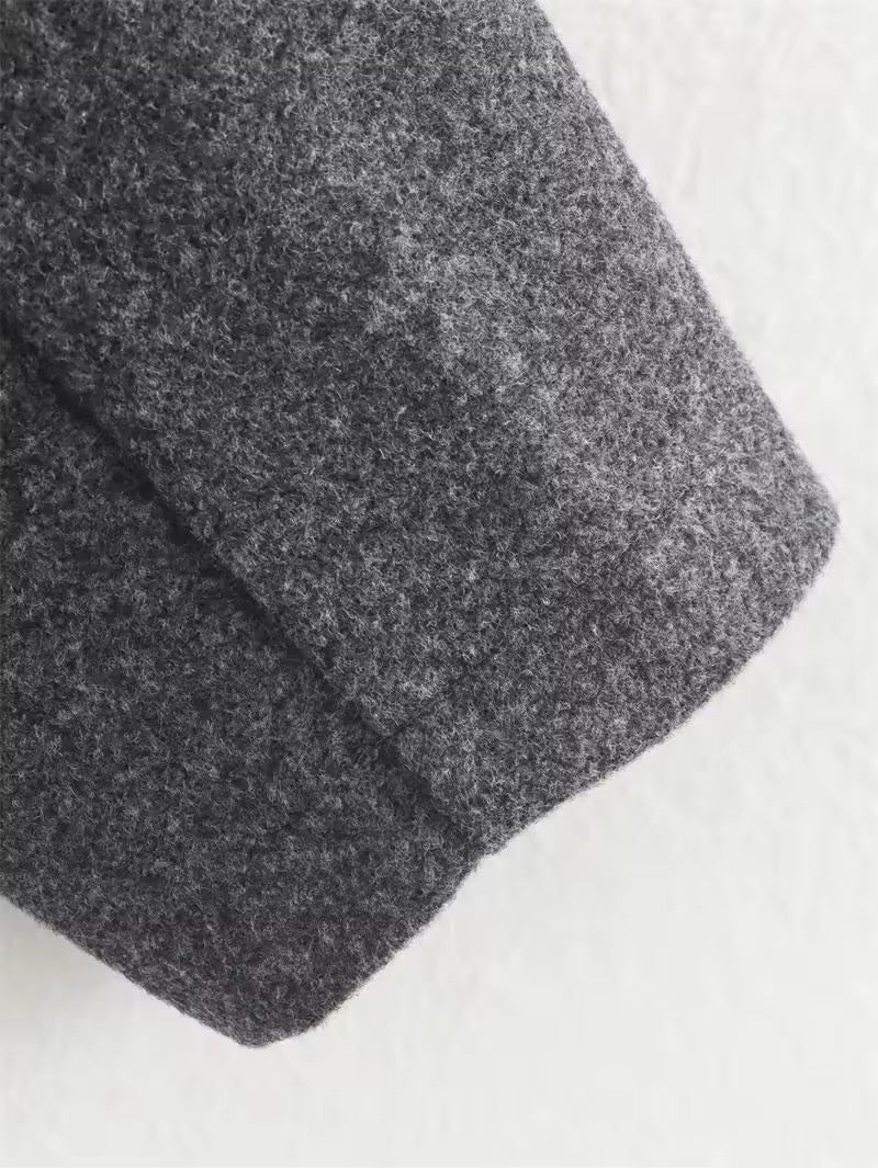 VESTE ZIPPÉE À COL REVERS