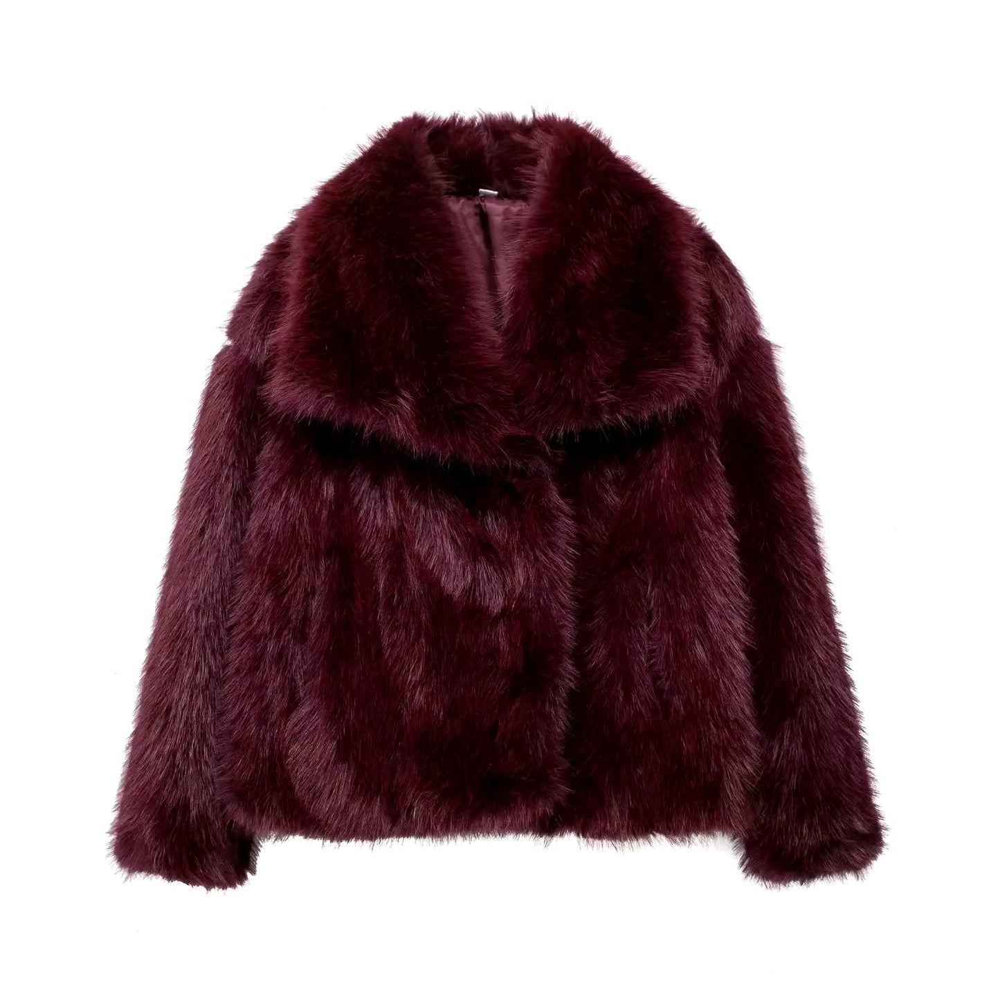 Fur effect down jacket • Women