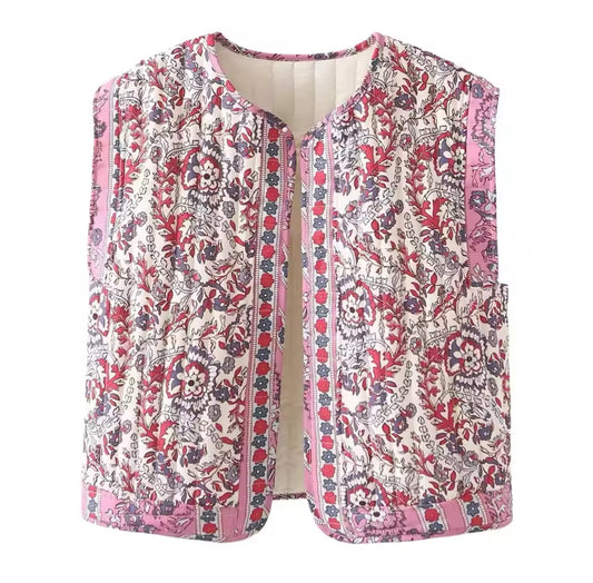 Cardigan con motivo floreale 