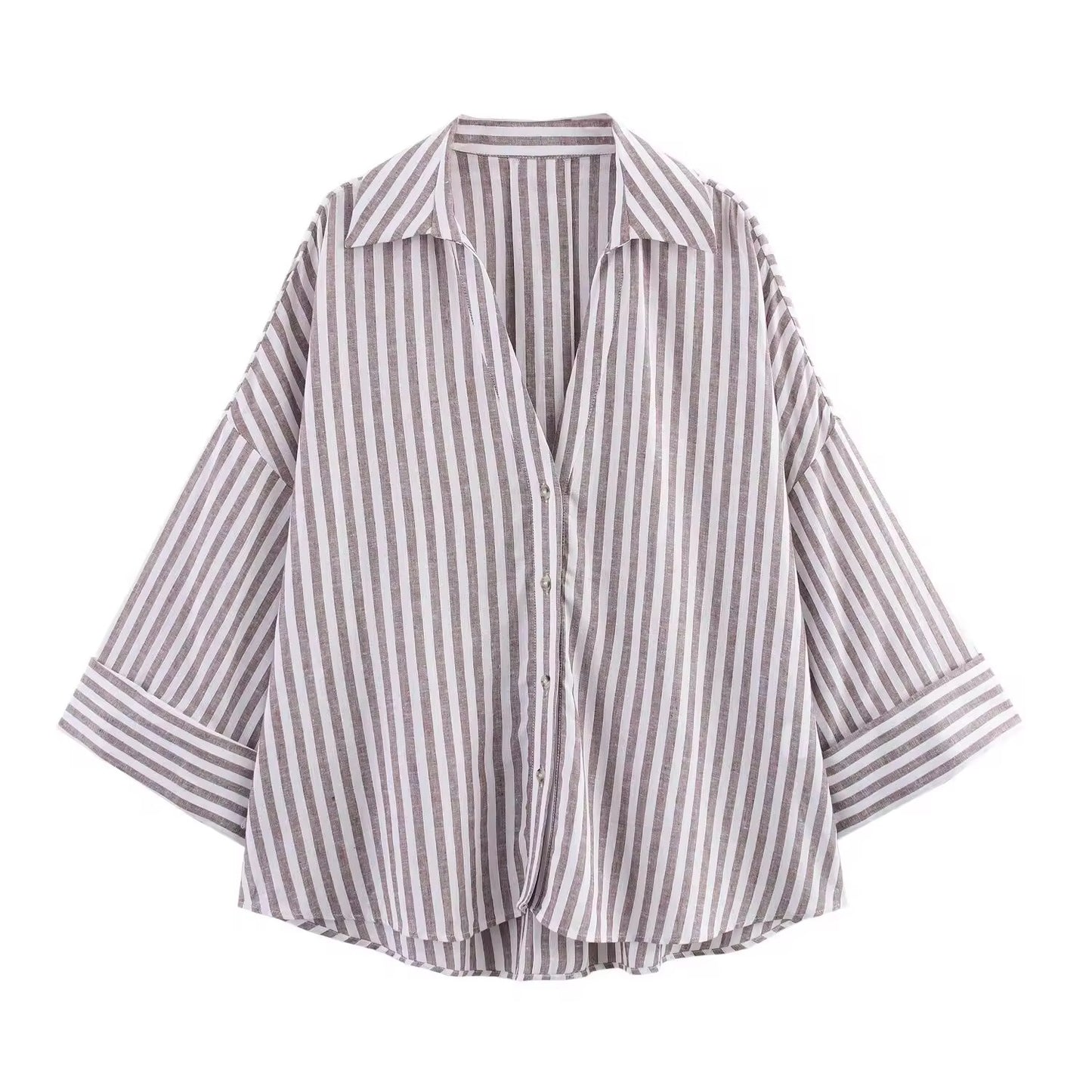 CHEMISE AMPLE À MANCHES COURTES