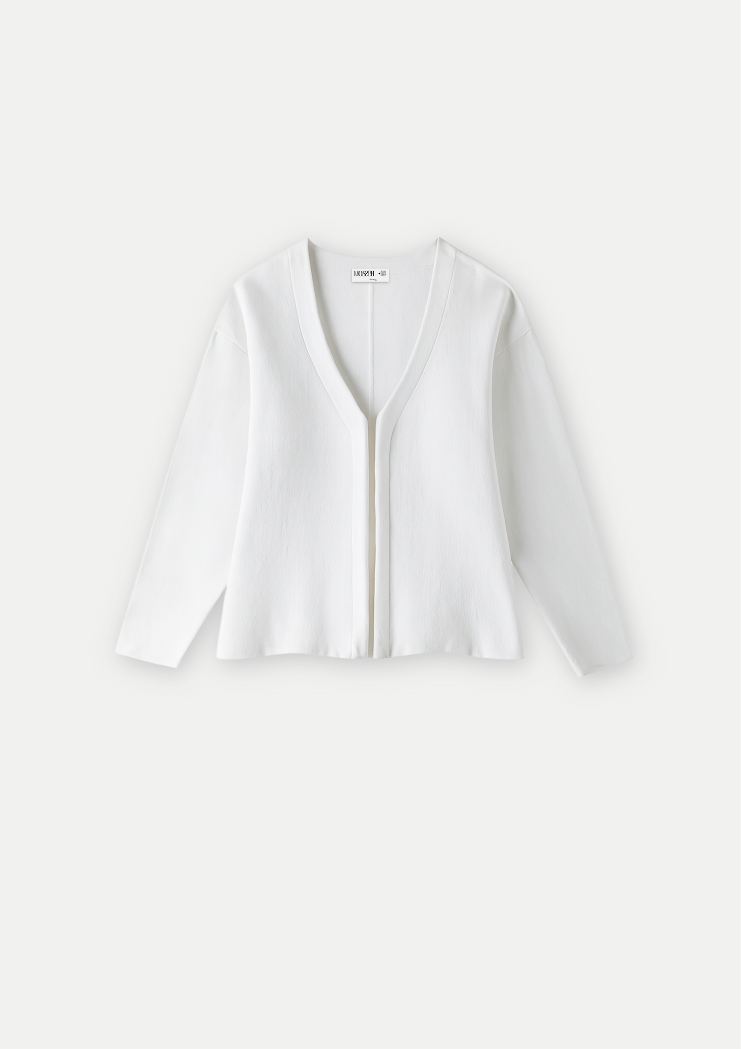Cardigan aderente in maglia con uncinetto • Donna