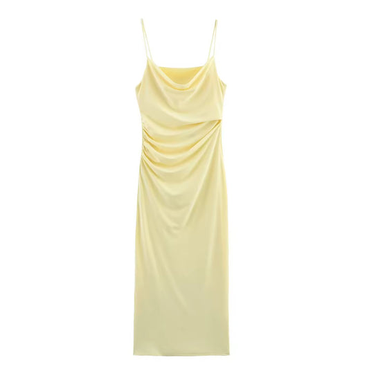 ROBE MIDI DRAPÉE